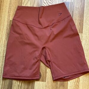 Gymshark High-Waist Biker Shorts - Dusty Rose